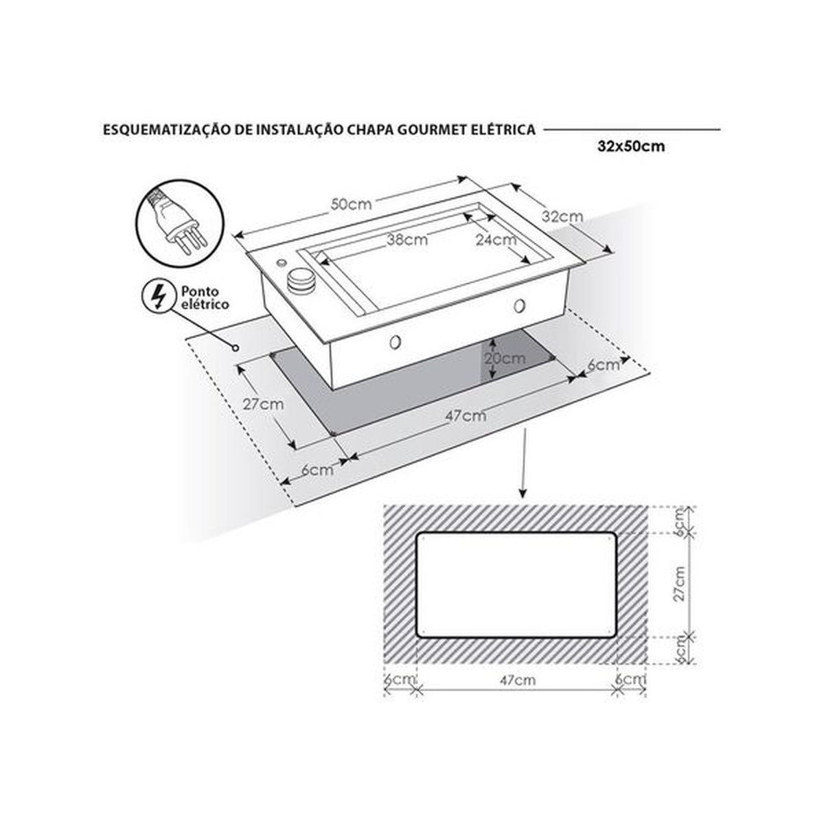 Chapeira Gourmet Para Lanches Inox a Gás 32 X 50 Cm - Jx Metais - Empório do Lazer