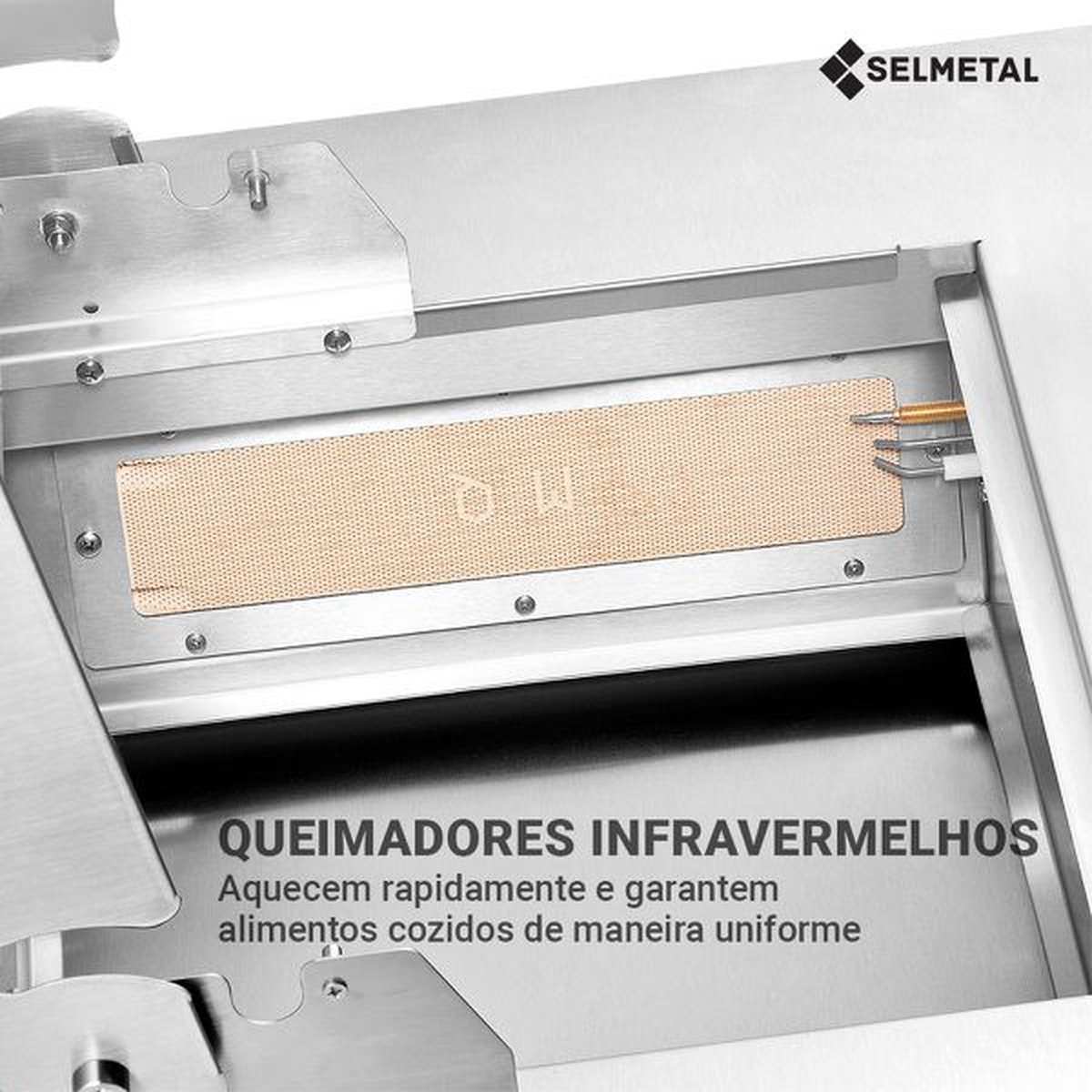 Churrasqueira a Gás Califórnia 2 queimadores AISI 304 - Selmetal - Empório do Lazer