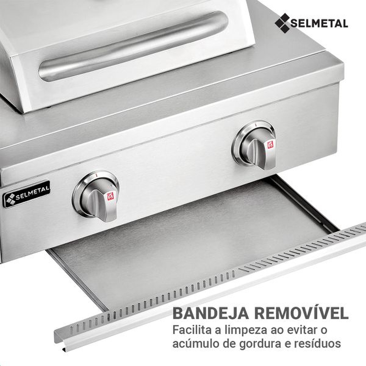 Churrasqueira a Gás Califórnia 2 queimadores AISI 304 - Selmetal - Empório do Lazer
