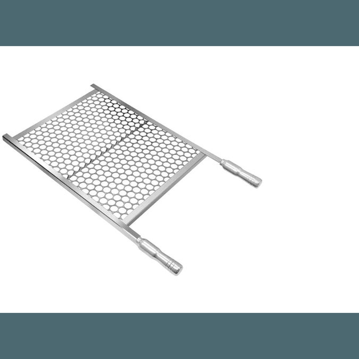 Grelha Furo Moeda Inox 60x50cm - Coutinho - Empório do Lazer
