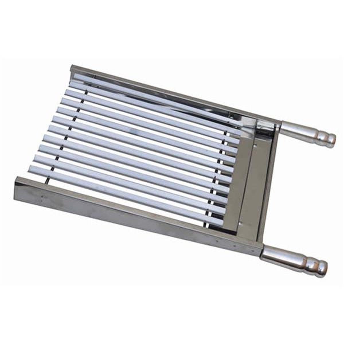 Grelha Inox 304 Argentina 55x40 com Cabo de Alumínio com ponteiras - Jotas Grill
