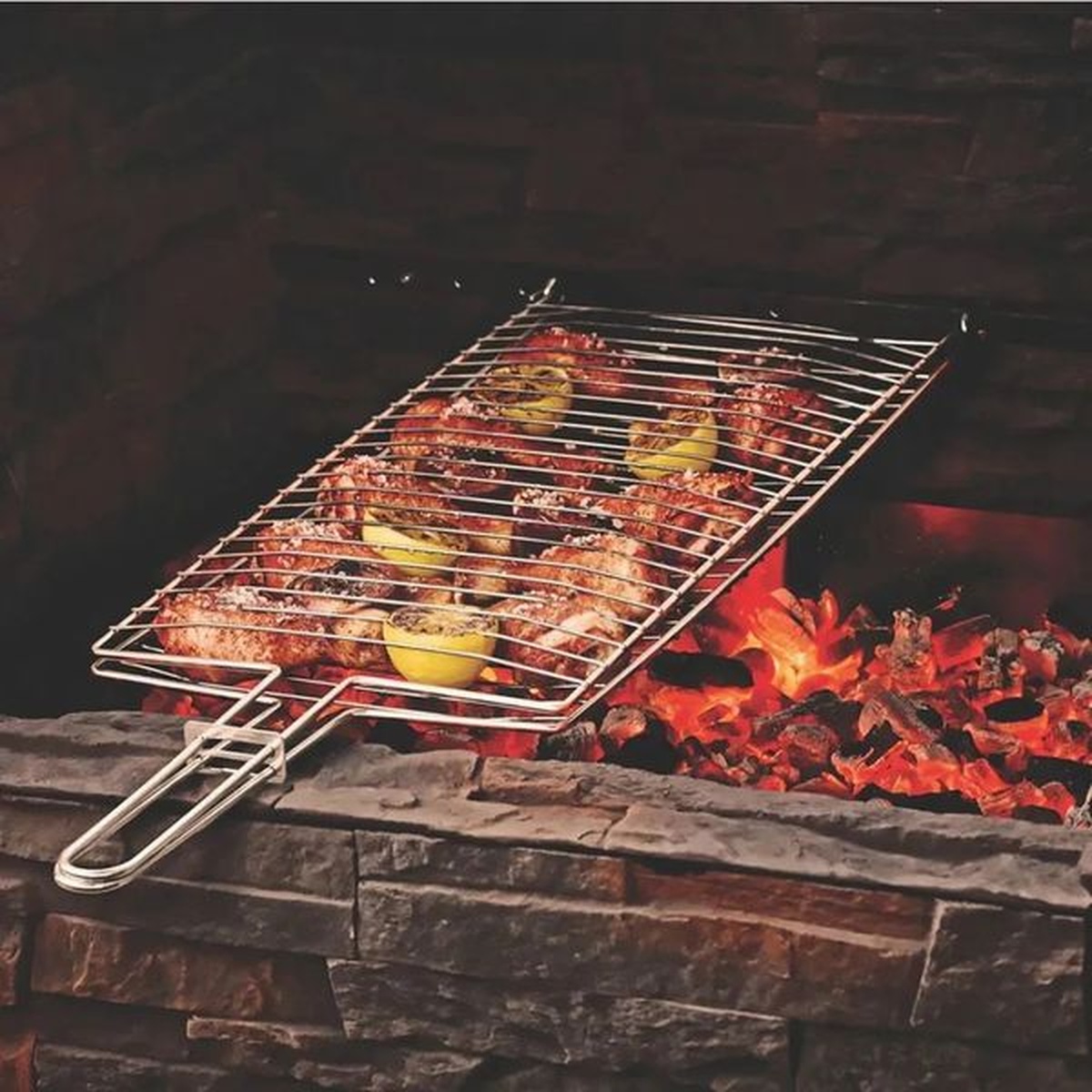 Grelha Para Peixe Inox Côncava Grande 26480/001 - Tramontina - Empório do Lazer