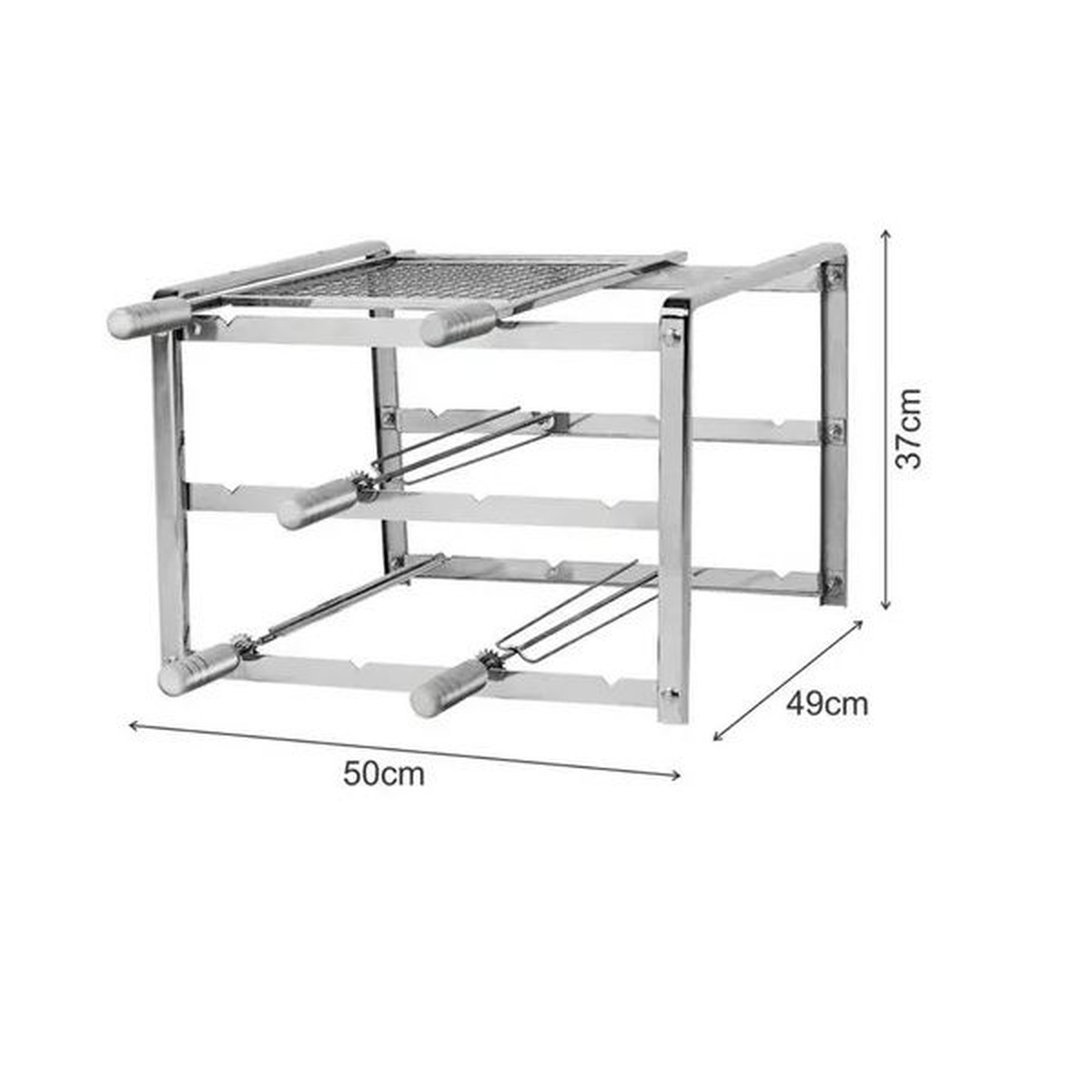 Kit Suporte 1004 Em Inox Premium - Giragrill - Empório do Lazer
