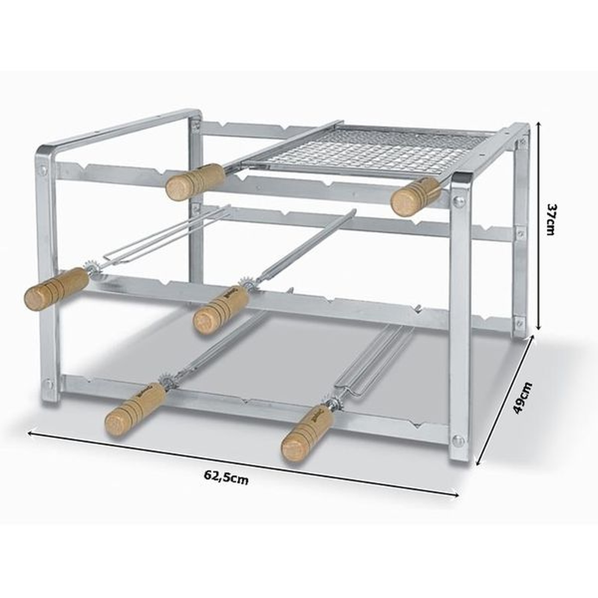 Kit Suporte 1005 Em Inox - Giragrill - Empório do Lazer