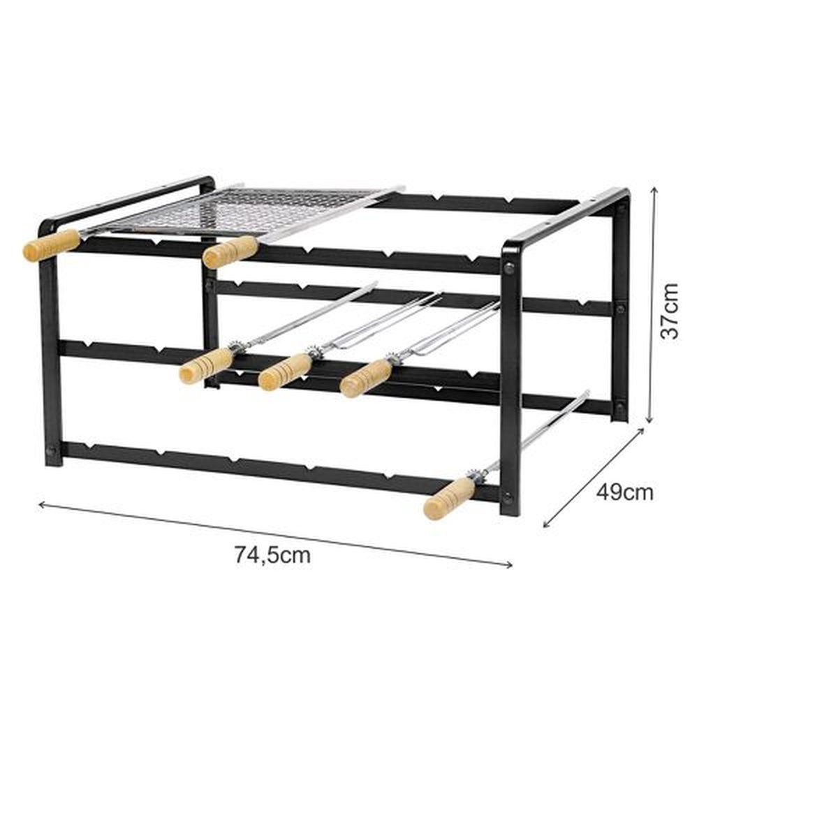 Kit Suporte 1006 Em Aço Carbono - Giragrill - Empório do Lazer