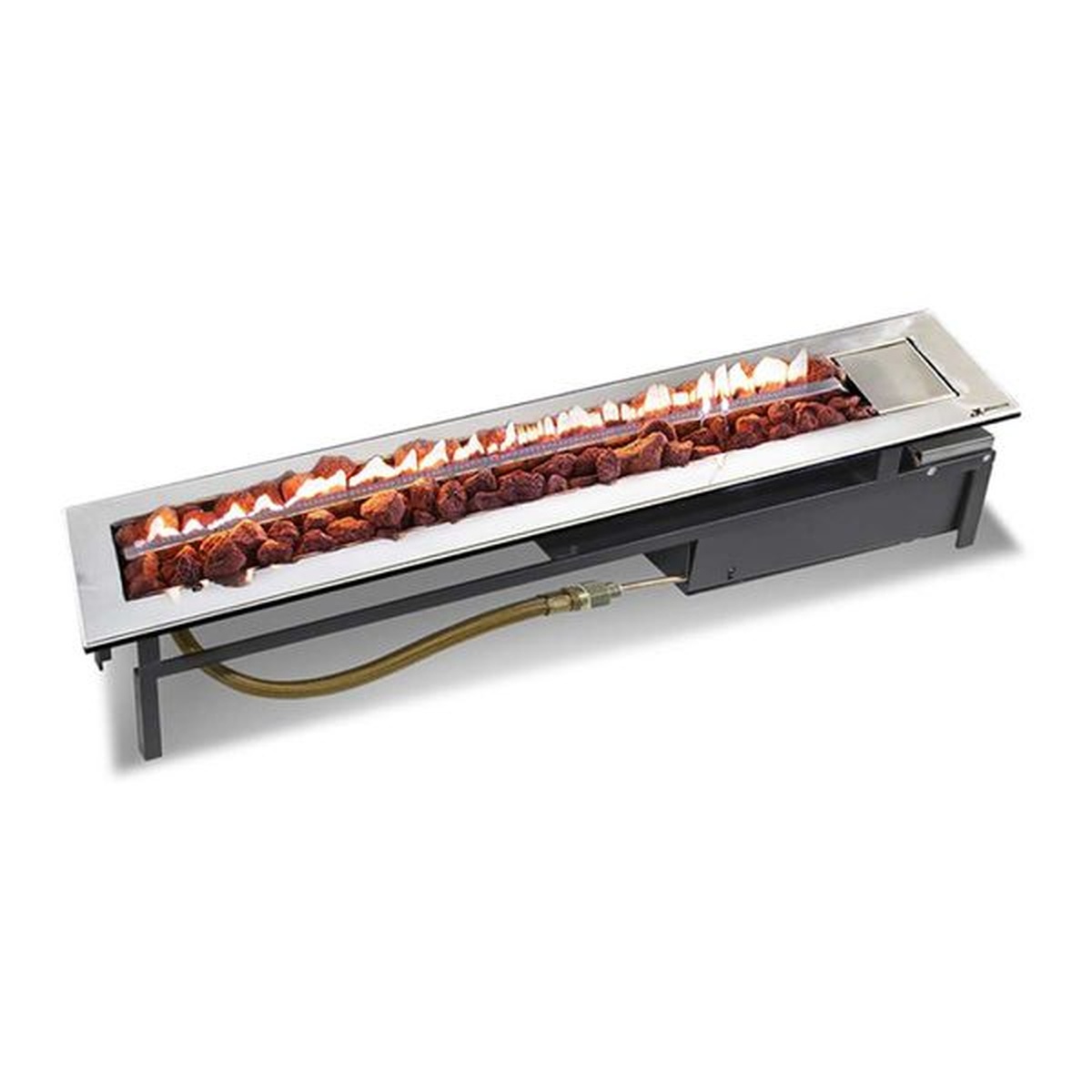 Lareira a Gás Modelo Stile 110cm - Jx Metais - Empório do Lazer