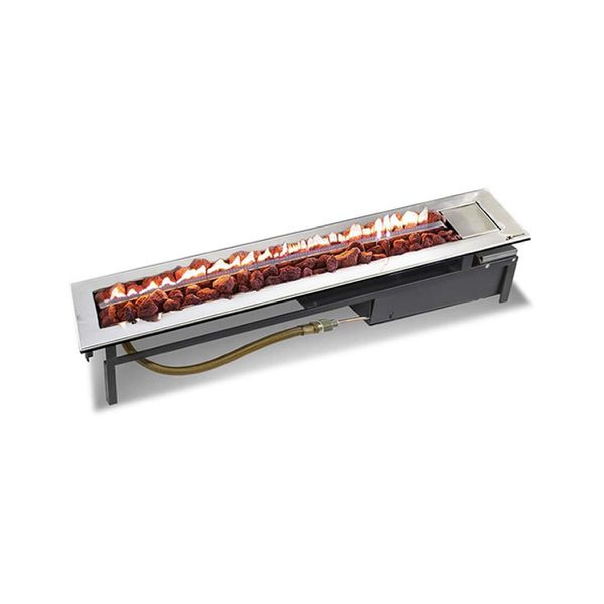 Lareira a Gás Modelo Stile 80cm - Jx Metais - Empório do Lazer