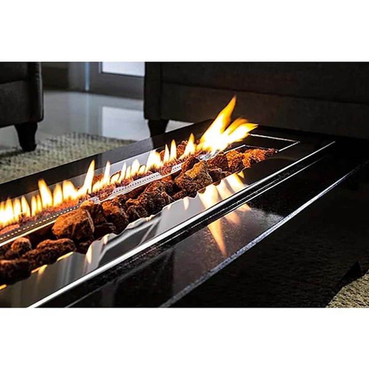 Lareira a Gás Modelo Stile 80cm - Jx Metais - Empório do Lazer