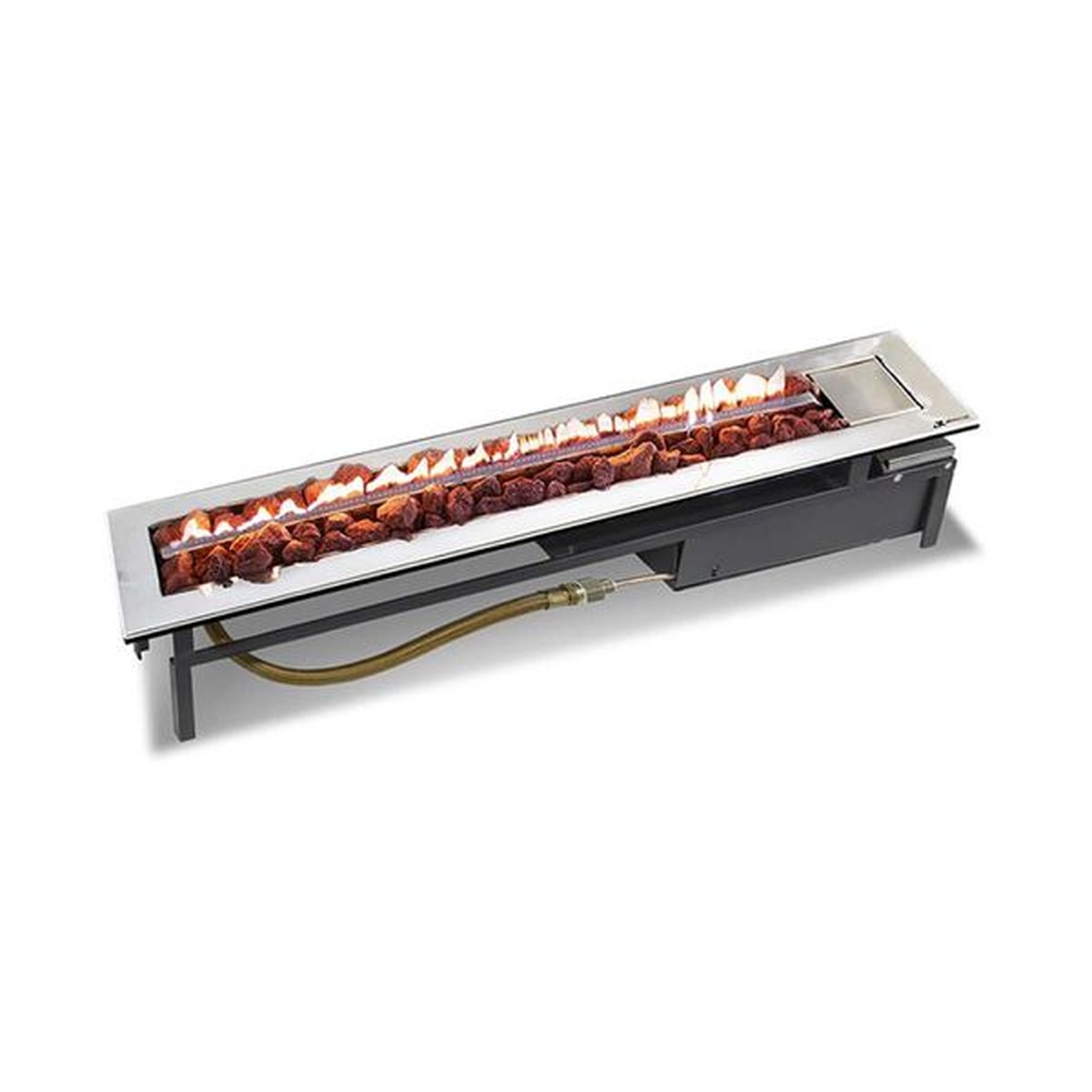 Lareira a Gás Modelo Stile 90cm - Jx Metais - Empório do Lazer