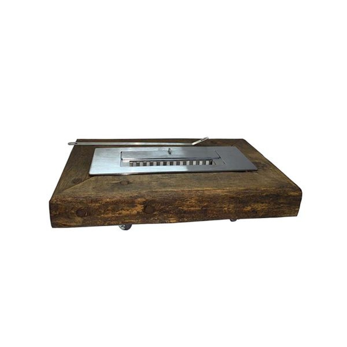 Lareira Ecológica Suporte Em Cruzeta Queimador Inox 46cm - Selmetal - Empório do Lazer