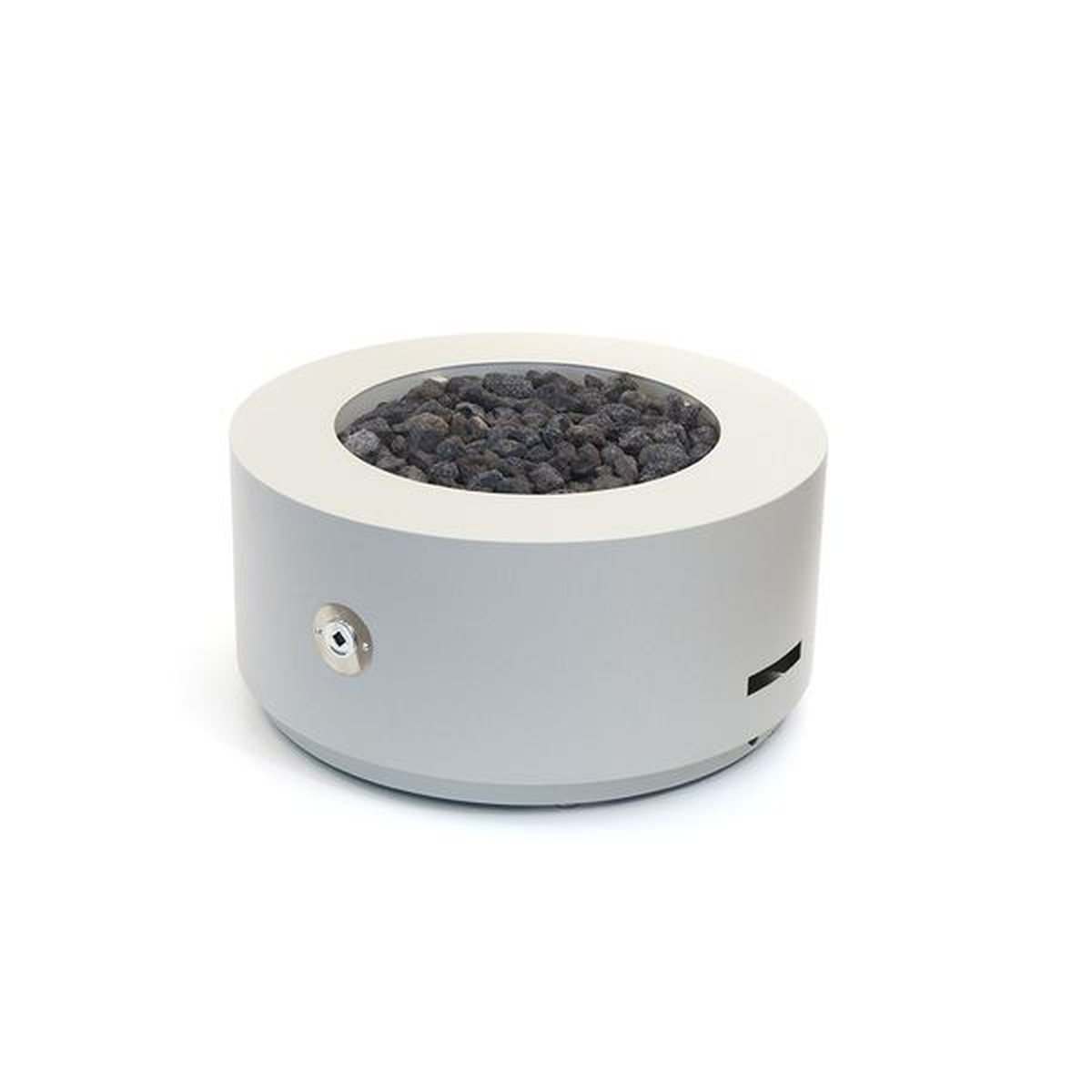 Lareira Fire Pit Á Gás Para Área Externa Coliseum Base Metálica Cinza - K3 Imports - Empório do Lazer