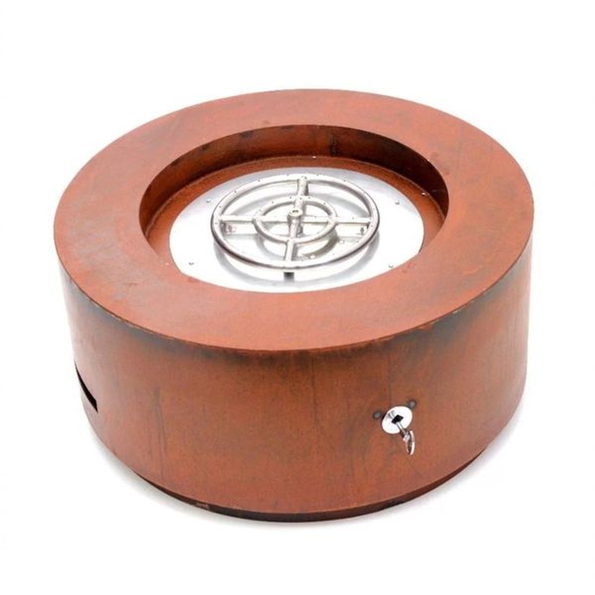 Lareira Fire Pit Á Gás Para Área Externa Coliseum Corten - K3 Imports - Empório do Lazer