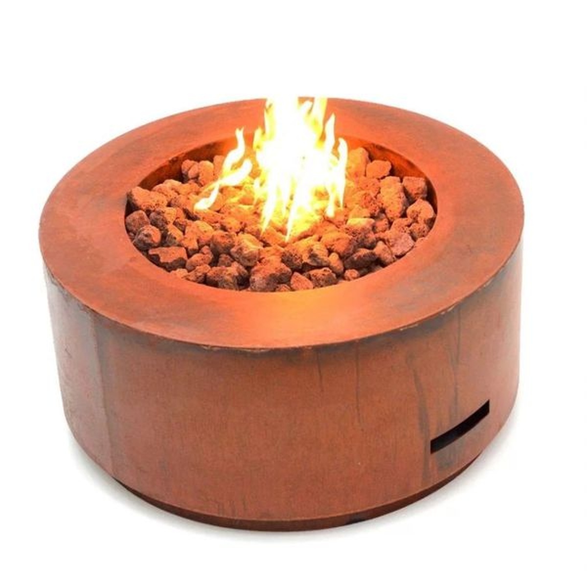 Lareira Fire Pit Á Gás Para Área Externa Coliseum Corten - K3 Imports