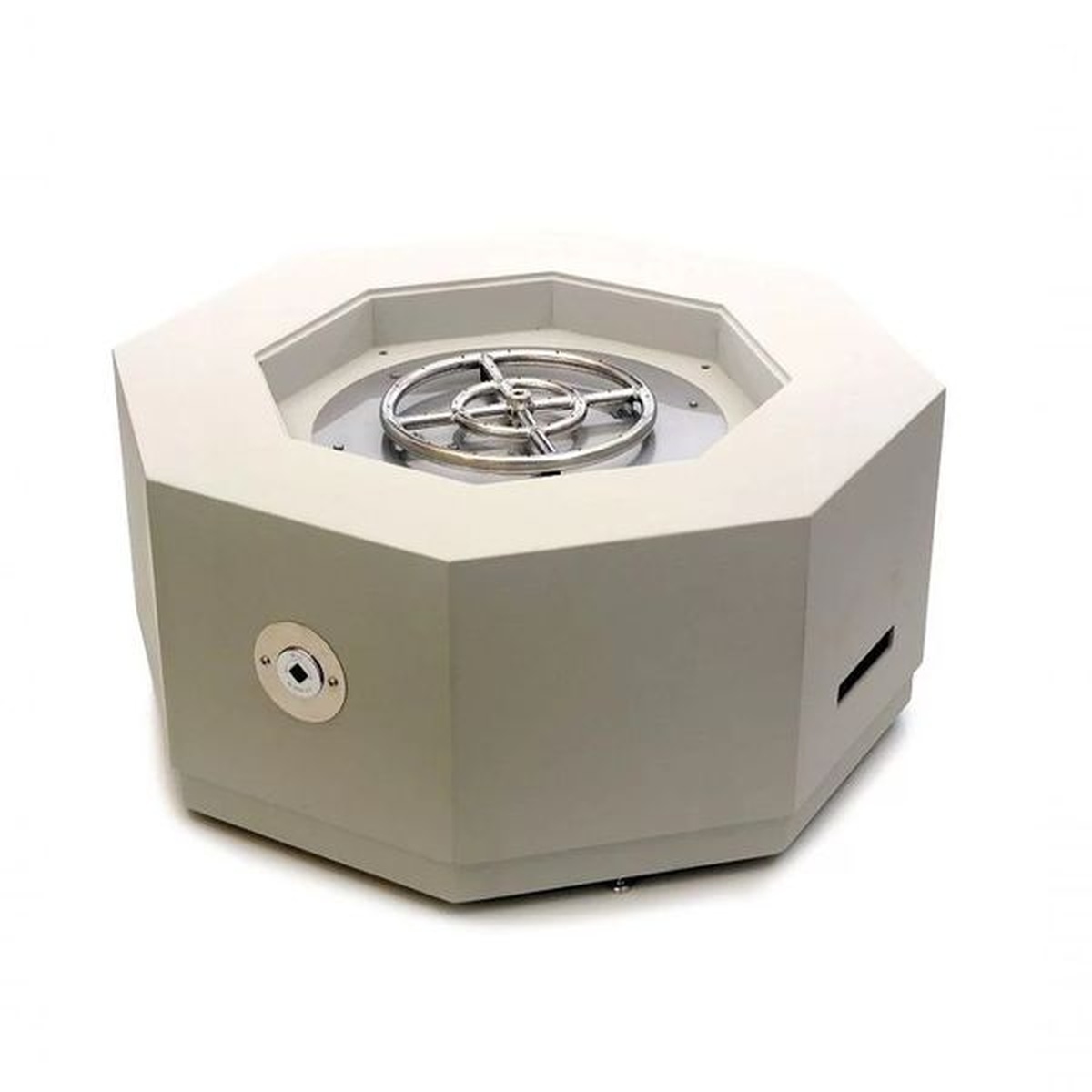 Lareira Fire Pit Á Gás Para Área Externa Octogon Cinza - K3 Imports - Empório do Lazer