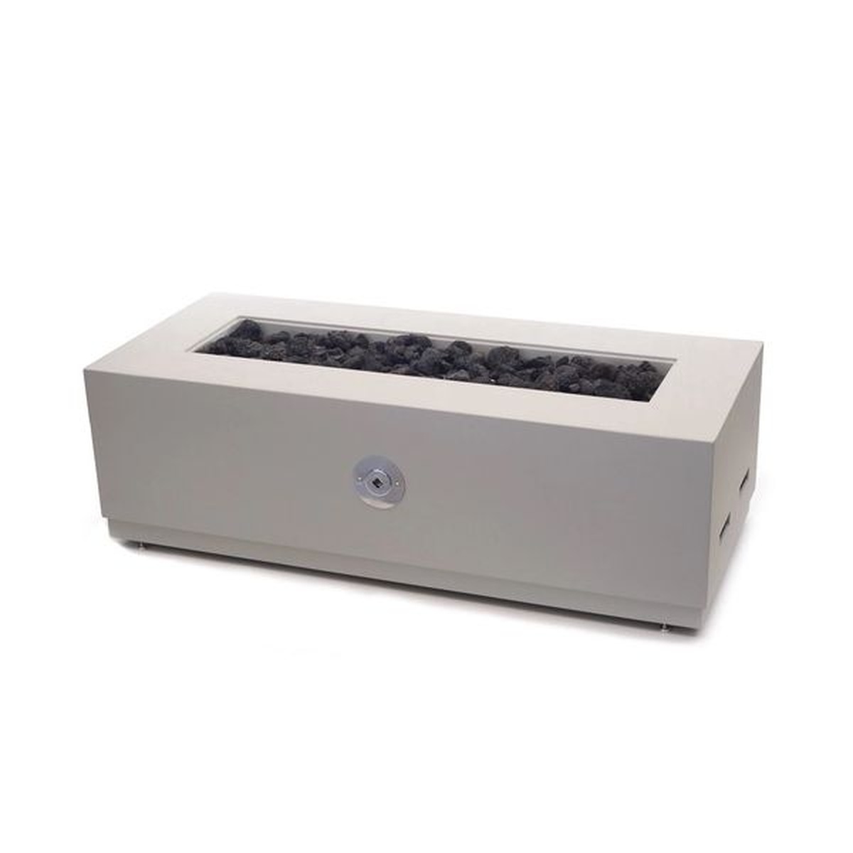 Lareira Fire Pit Á Gás Para Área Externa Santa Helena Base Cimentícia Cinza - K3 Imports - Empório do Lazer