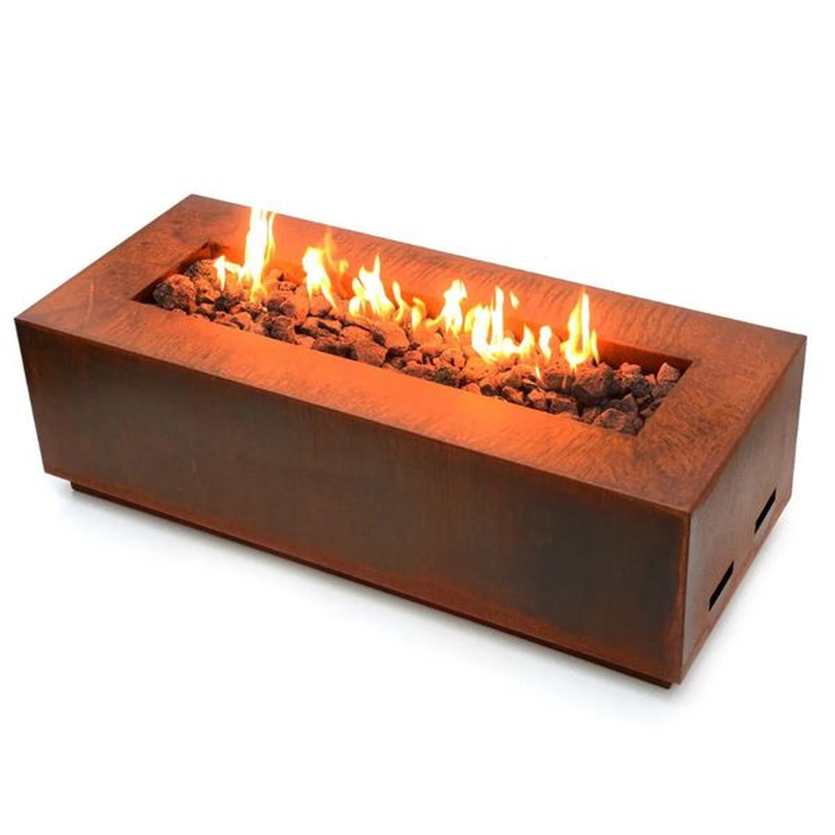 Lareira Fire Pit Á Gás Para Área Externa Santa Helena Corten - K3 Imports