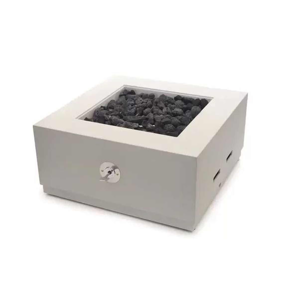 Lareira Fire Pit Á Gás Para Área Externa Tenerife Cinza Claro - K3 Imports - Empório do Lazer