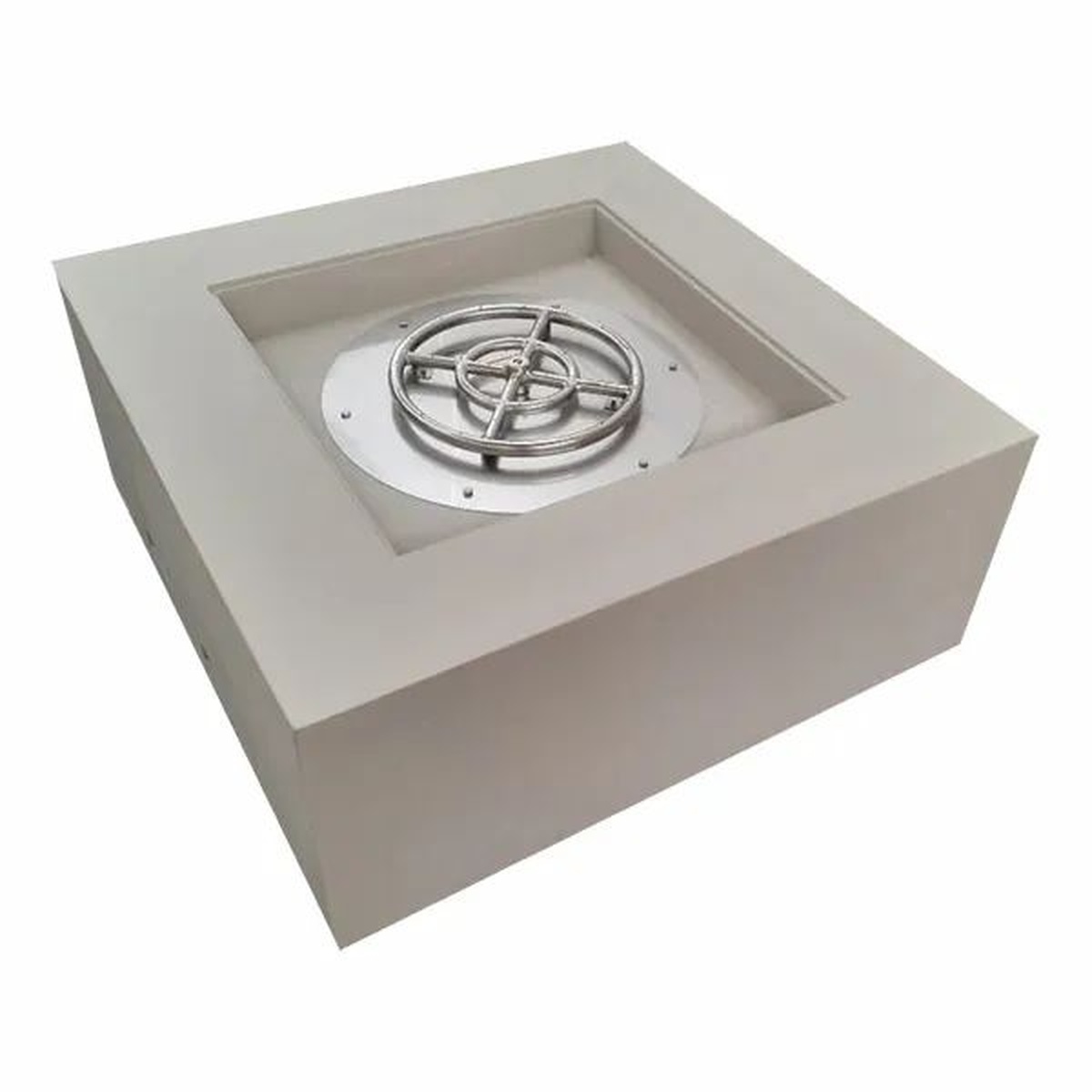 Lareira Fire Pit Á Gás Para Área Externa Tenerife Cinza Claro - K3 Imports - Empório do Lazer