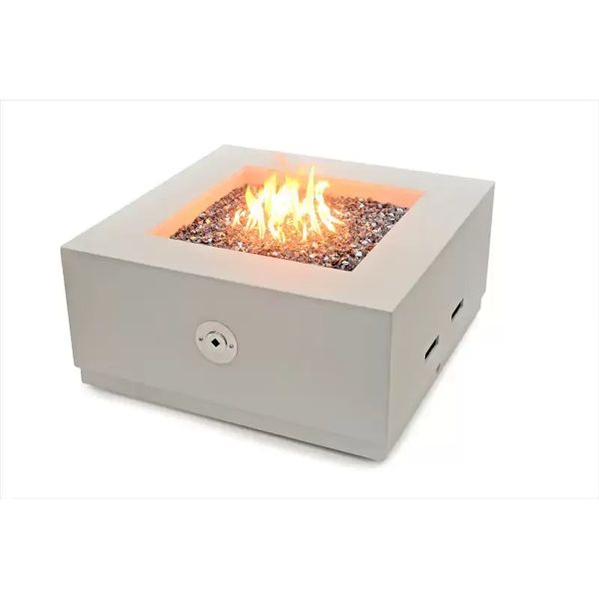 Lareira Fire Pit Á Gás Para Área Externa Tenerife Cinza Claro - K3 Imports