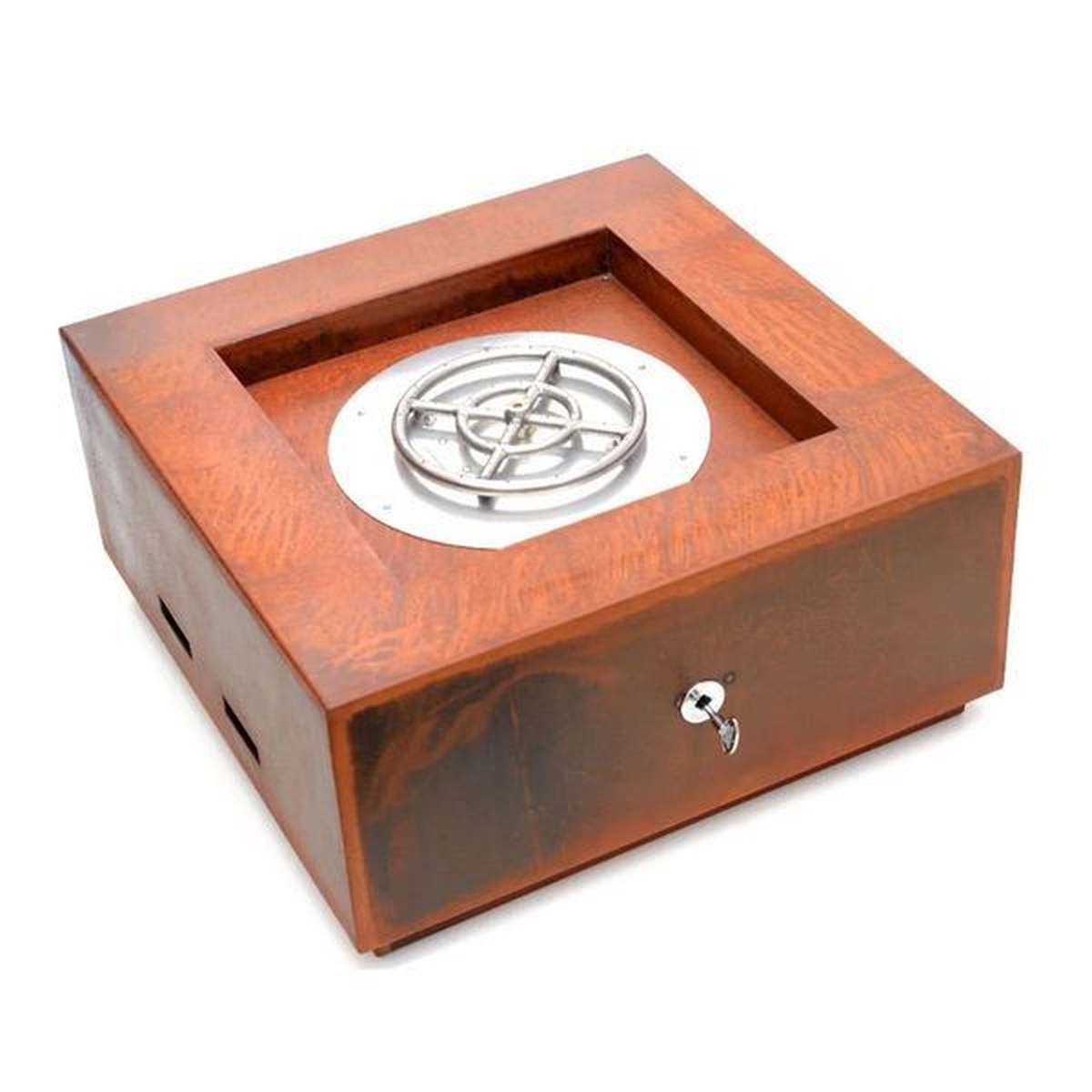 Lareira Fire Pit Á Gás Para Área Externa Tenerife Corten - K3 Imports - Empório do Lazer