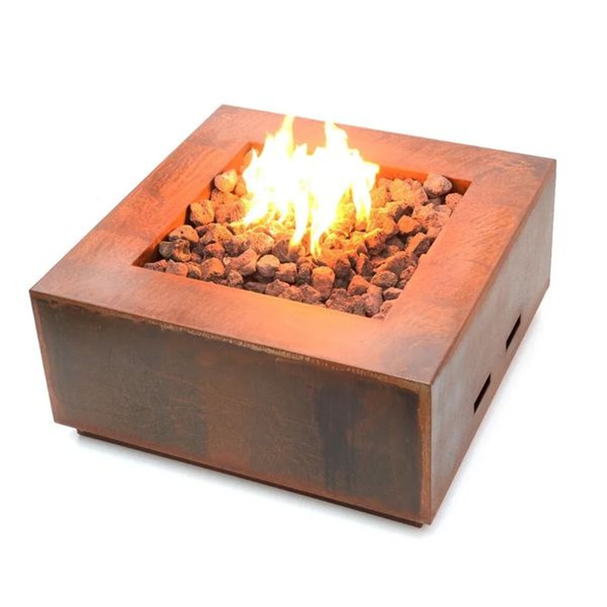 Lareira Fire Pit Á Gás Para Área Externa Tenerife Corten - K3 Imports