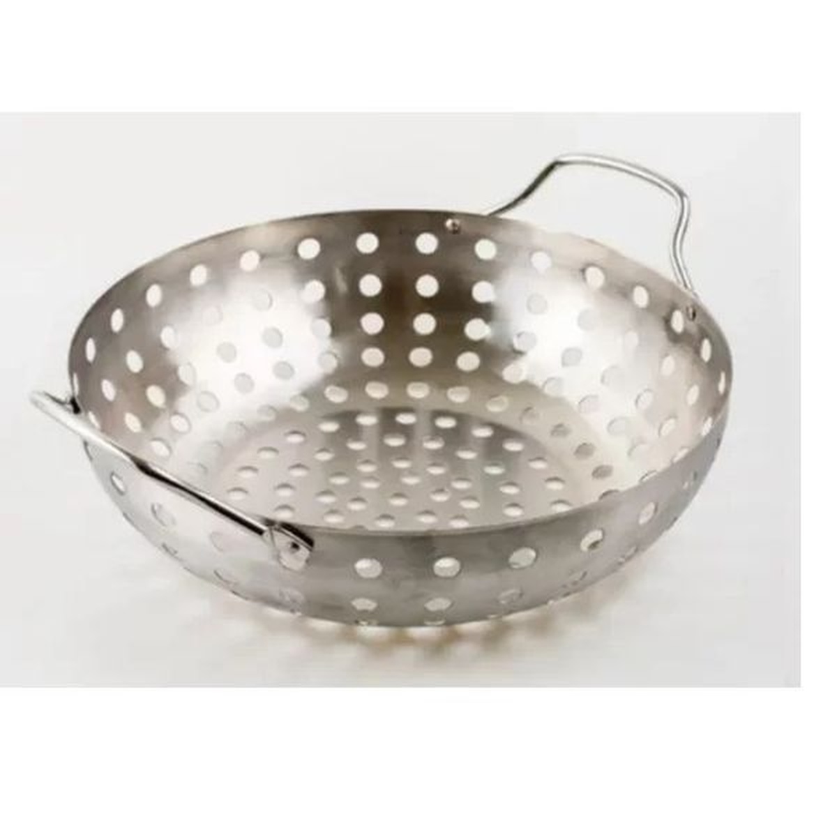 Panela Wok Para Grelhar Em Aço Inox 28cm - Prana - Empório do Lazer