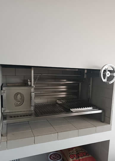 Parrilheira Com Grill Elevatório Com Volante - PA4