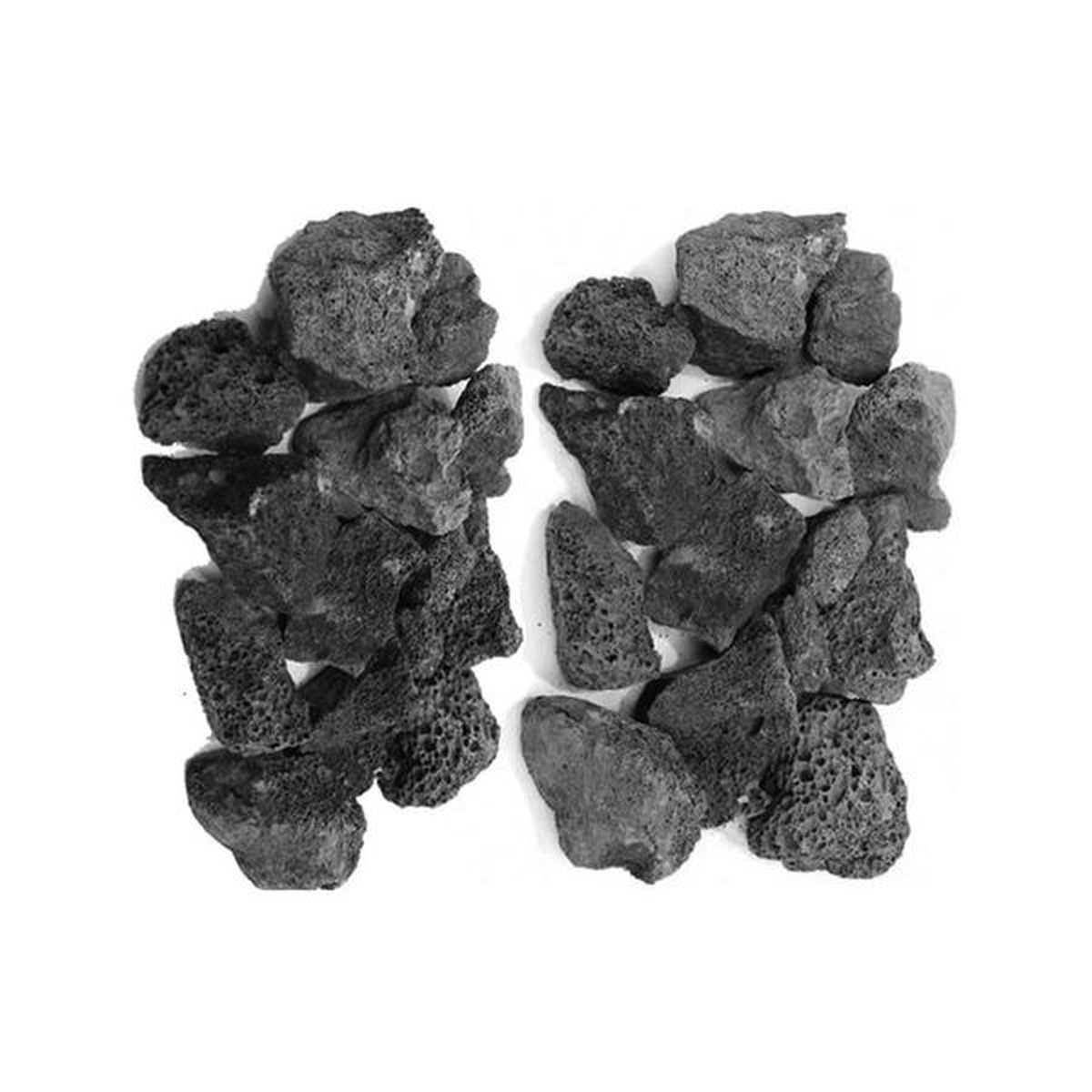 Pedra Vulcânica Preta Para Lareira Ou Churrasqueira Pacote 2kg - Empório do Lazer