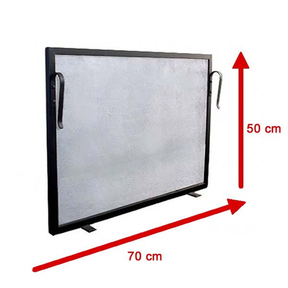 Tela Para Lareira Em Ferro - 70x50 Cm - ELZ - Empório do Lazer