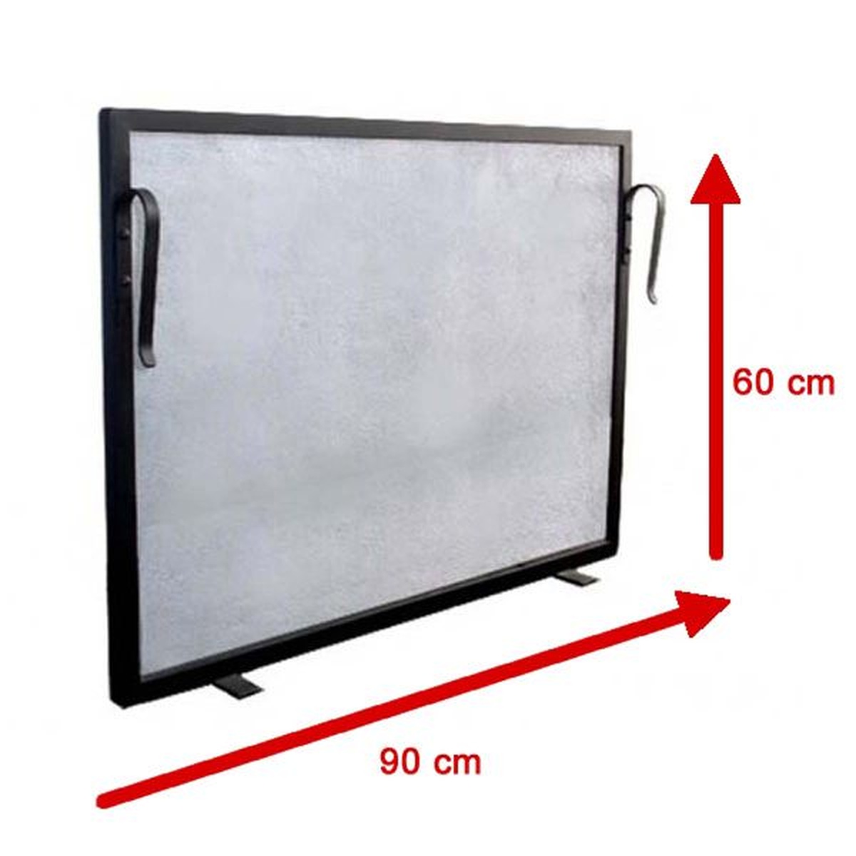 Tela Para Lareira Em Ferro - 90x60 Cm - ELZ - Empório do Lazer